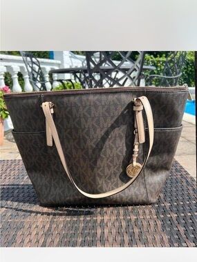 Michael Kors Monogram Brown Handbag